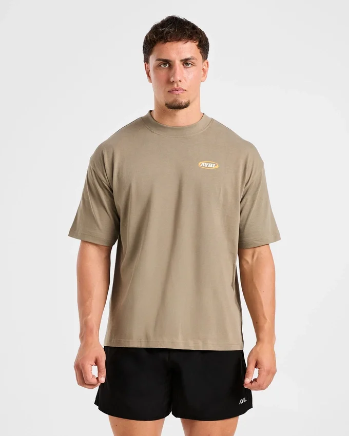 Athletics Script Oversized T Shirt