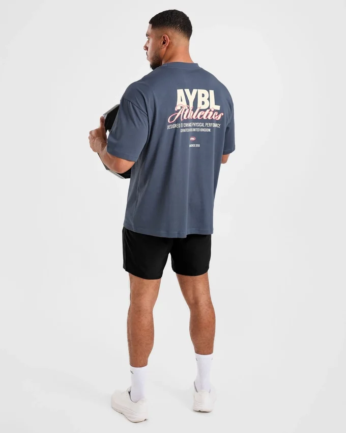 Athletics Script Oversized T Shirt
