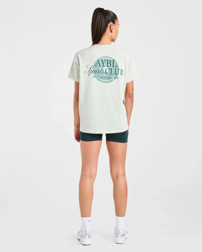 AYBL Sports Club Script Oversized T Shirt