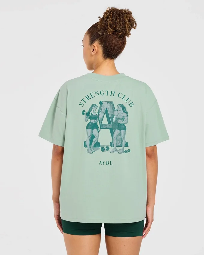 AYBL Strength Club Oversized T Shirt