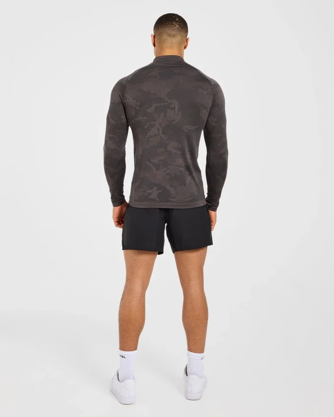 Camo Seamless 1/4 Zip Pullover