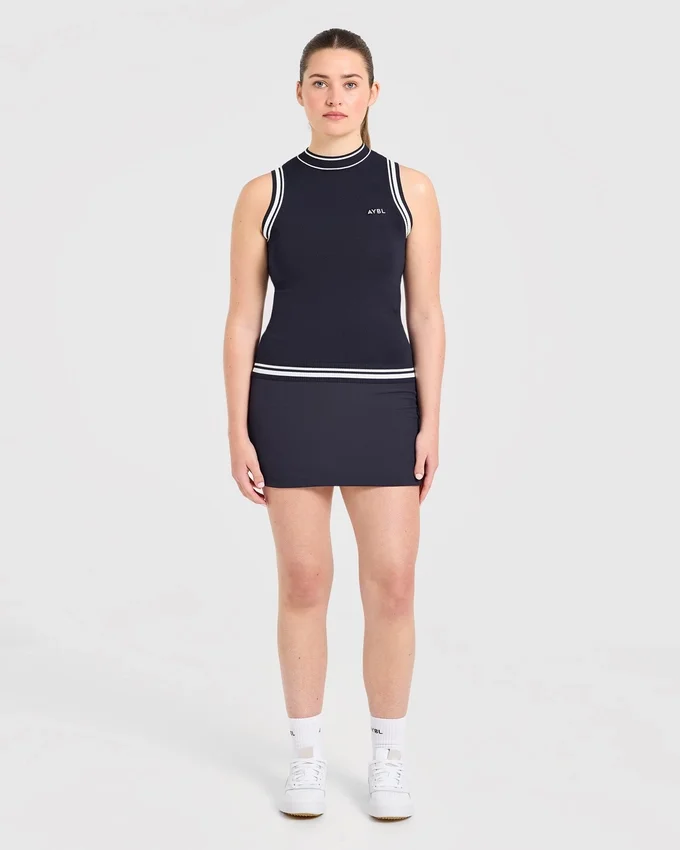 Classic Knitted High Neck Vest