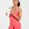 Enhance Seamless Halterneck Top