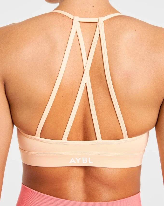 Essential V Neck Strappy Sports Bra