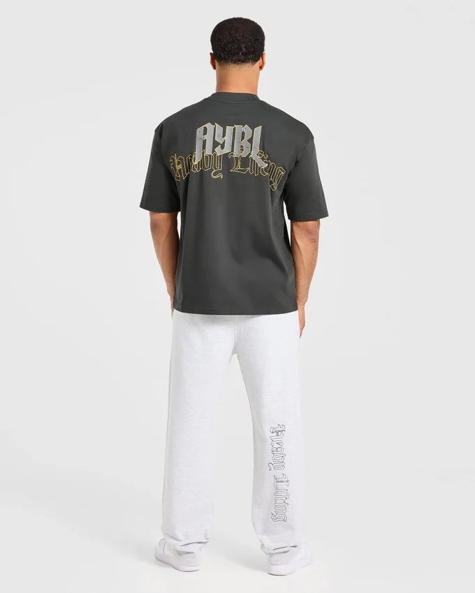 Heavy Lifting Gothic Oversized Straight Leg Joggers