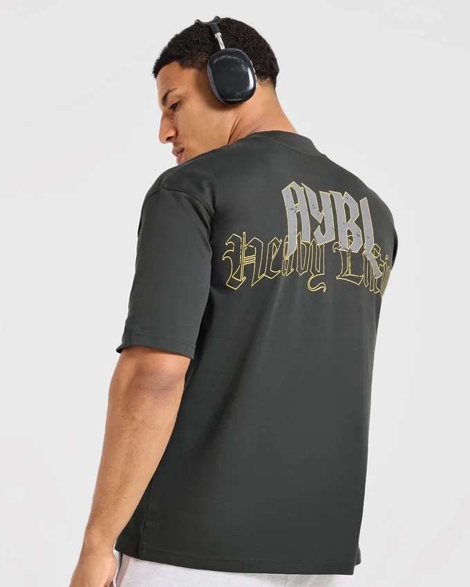 Heavy Lifting Gothic Oversized T Shirt