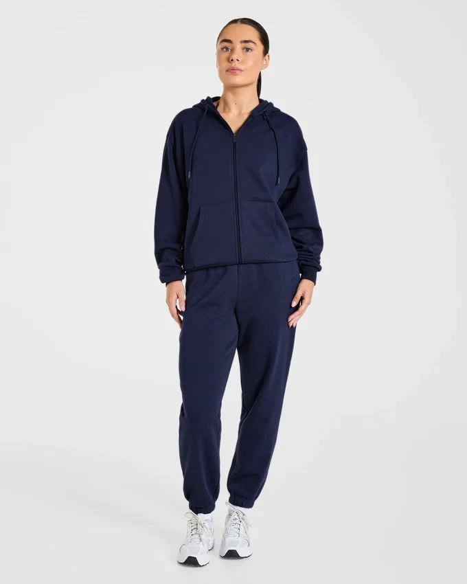Lifestyle Oversized Zip Up Hoodie