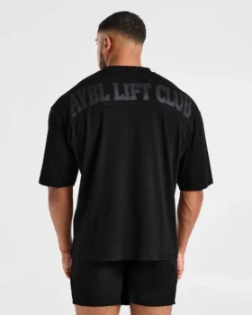 Lift Club Distressed Oversized T Shirt