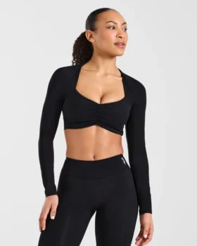 Physique Long Sleeve Crop Top