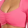 Physique Long Sleeve Crop Top