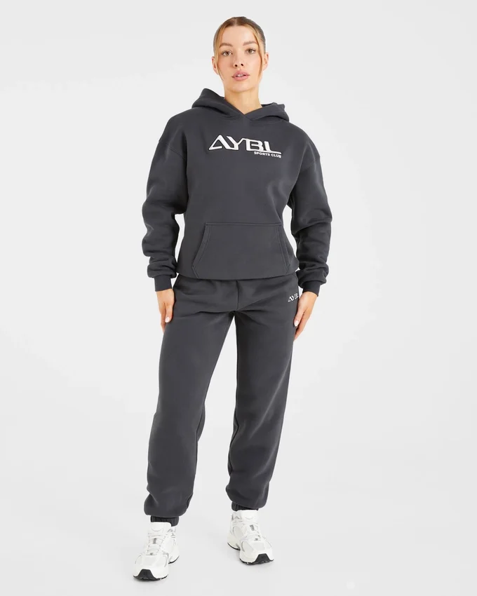 Retro Embroidered Oversized Hoodie