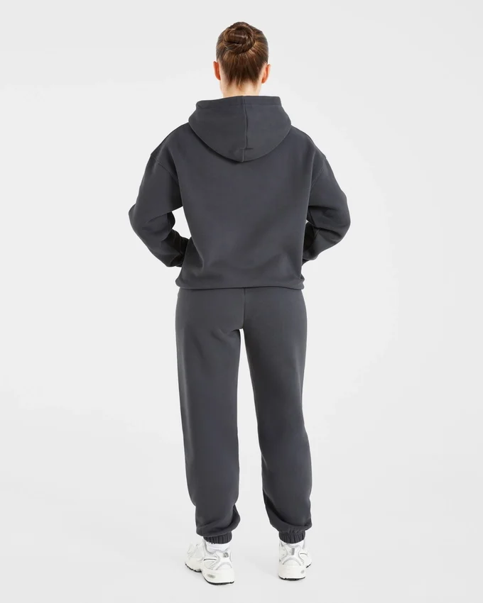 Retro Embroidered Oversized Hoodie