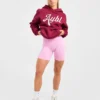 Script Embroidered Oversized Hoodie