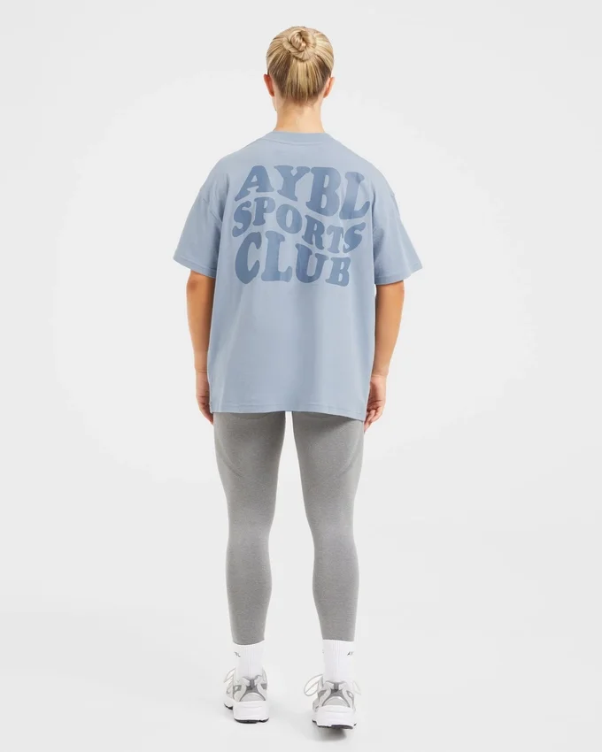 Sports Club Wavy Oversized T Shirt