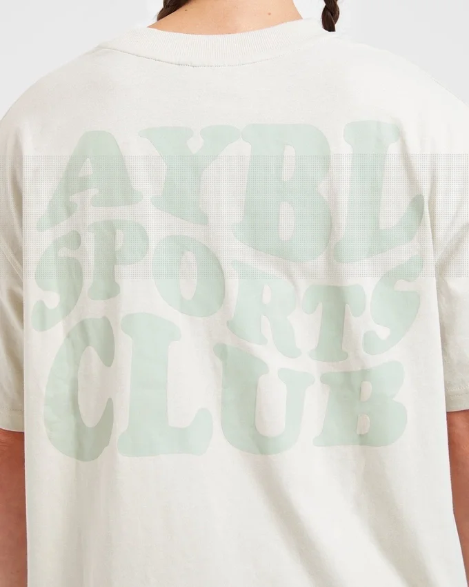 Sports Club Wavy Oversized T Shirt