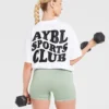 Sports Club Wavy Oversized T Shirt