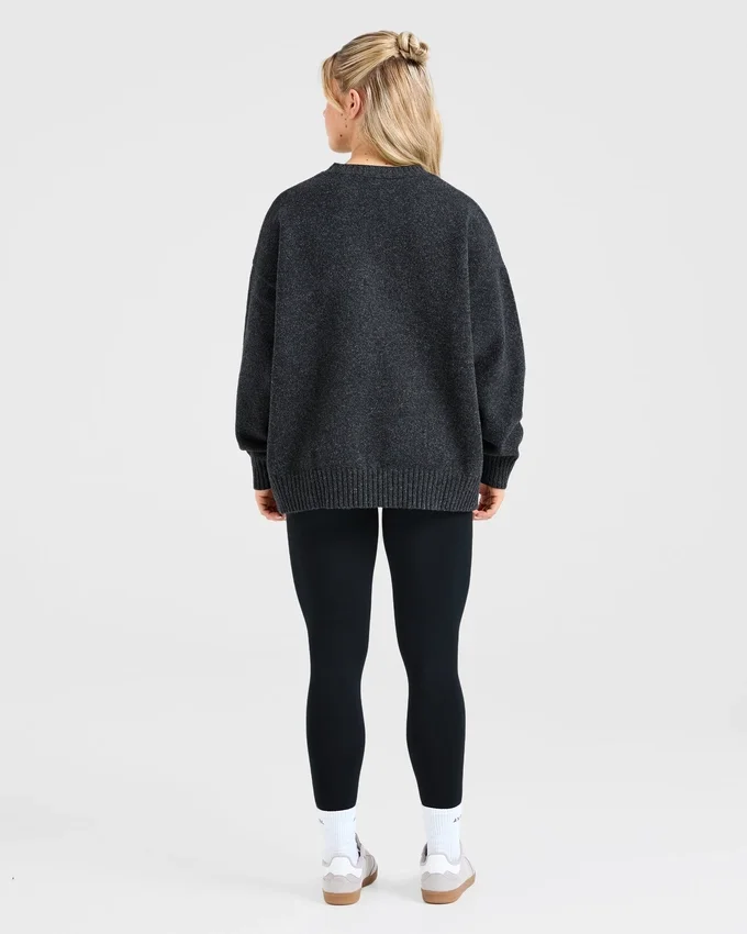 Varsity Oversized Knitted Sweater